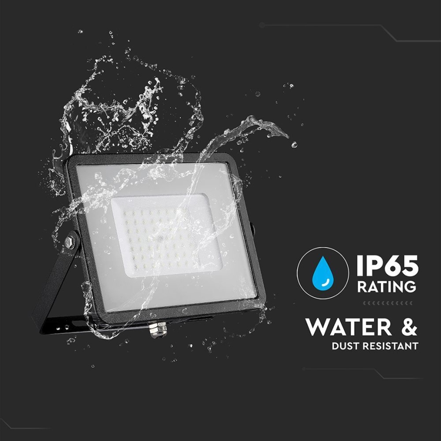 Світлодіодний прожектор SAMSUNG CHIP LED/50W/230V 6500K IP65 чорний