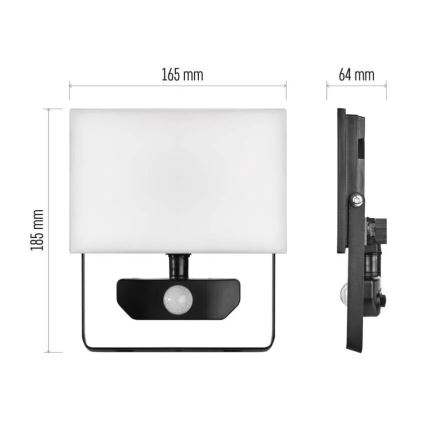 Світлодіодний прожектор з датчиком TAMBO LED/30W/230V 4000K IP54