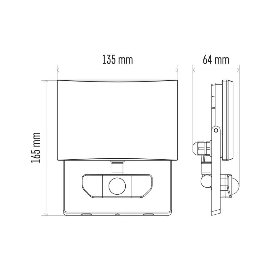 Світлодіодний прожектор з датчиком LED/20W/230V IP54
