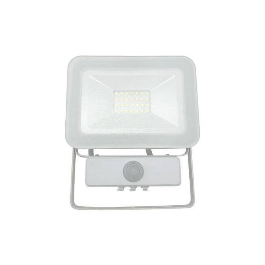 Світлодіодний прожектор з датчиком LED/20W/265V 1800lm білий IP65