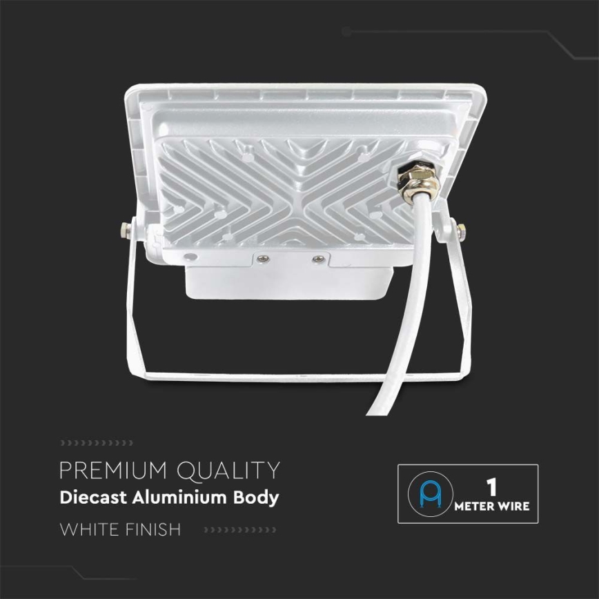 Світлодіодний прожектор з датчиком LED/50W/230V 4000K IP65 білий