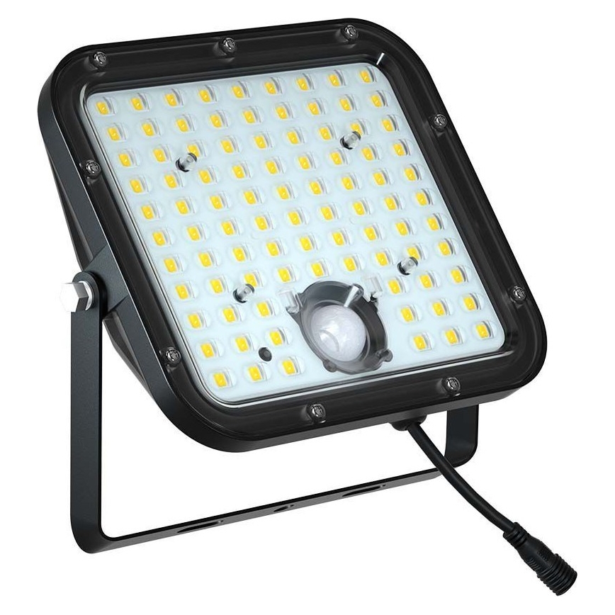 Світлодіодний прожектор з датчиком на сонячній батареї LED/30W/6,4V 4000K + пульт дистанційного керування