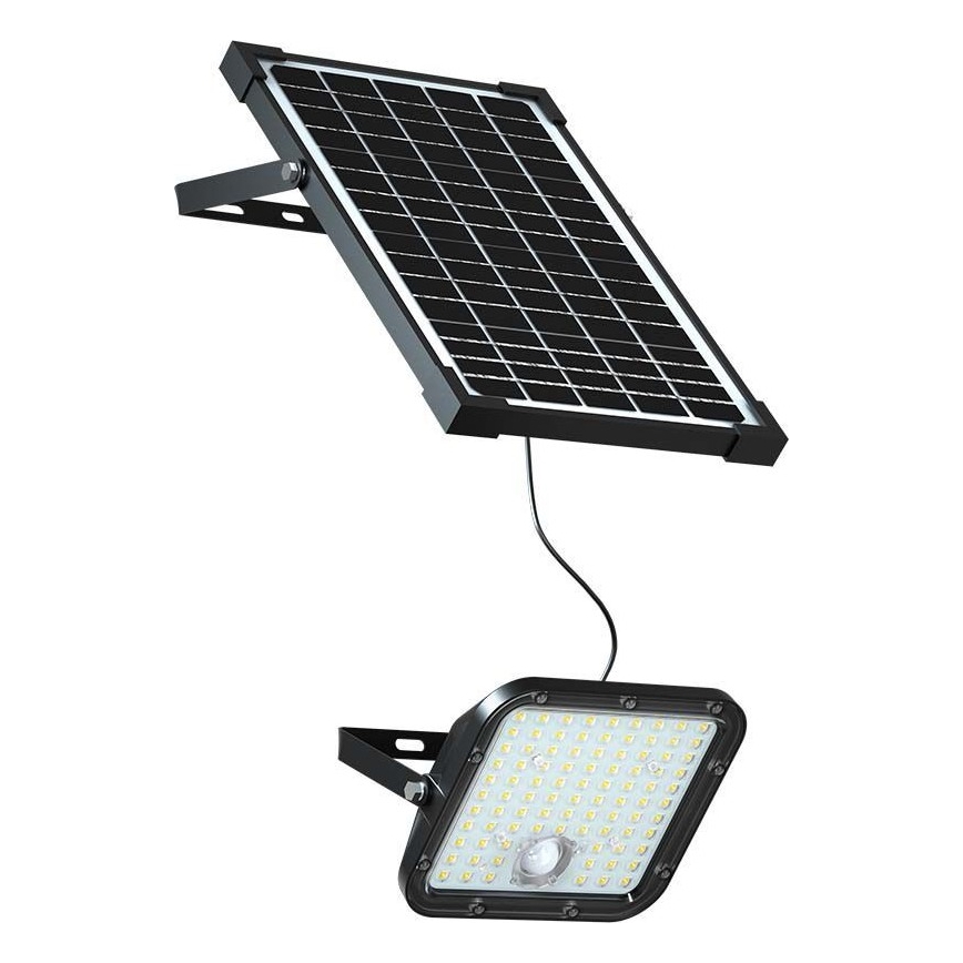 Світлодіодний прожектор з датчиком на сонячній батареї LED/30W/6,4V 4000K + пульт дистанційного керування