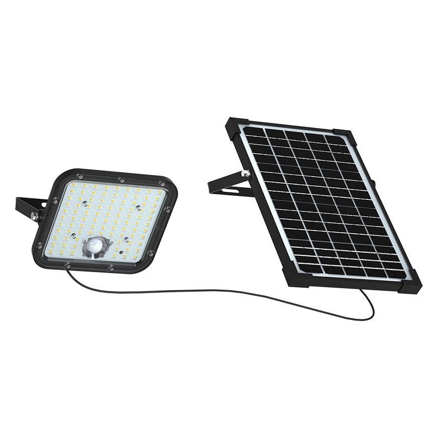 Світлодіодний прожектор з датчиком на сонячній батареї LED/30W/6,4V 4000K + пульт дистанційного керування