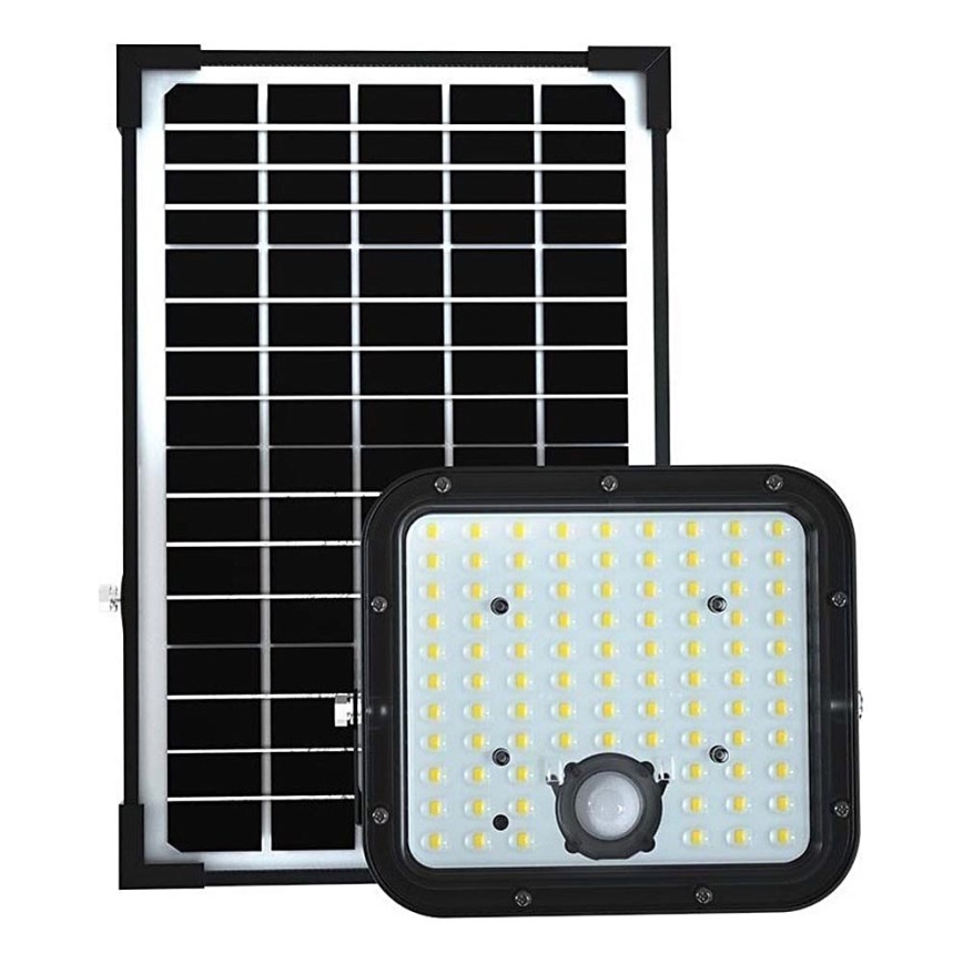 Світлодіодний прожектор з датчиком на сонячній батареї LED/30W/6,4V 4000K + пульт дистанційного керування