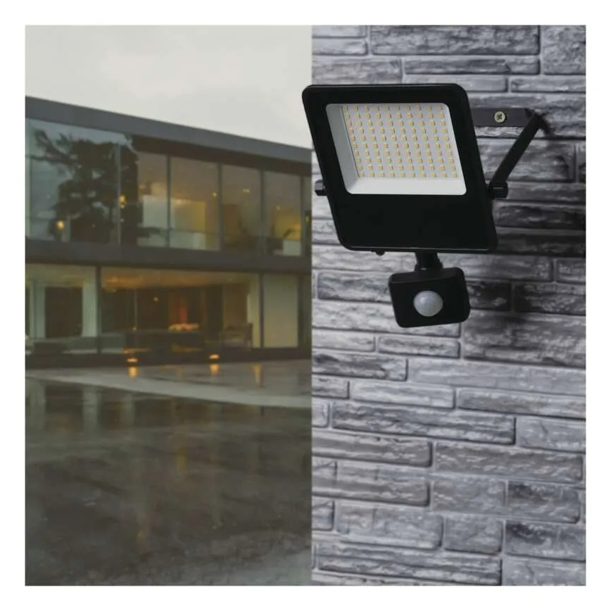 Світлодіодний прожектор з датчиком VISIO LED/50W/230V 4000K IP65