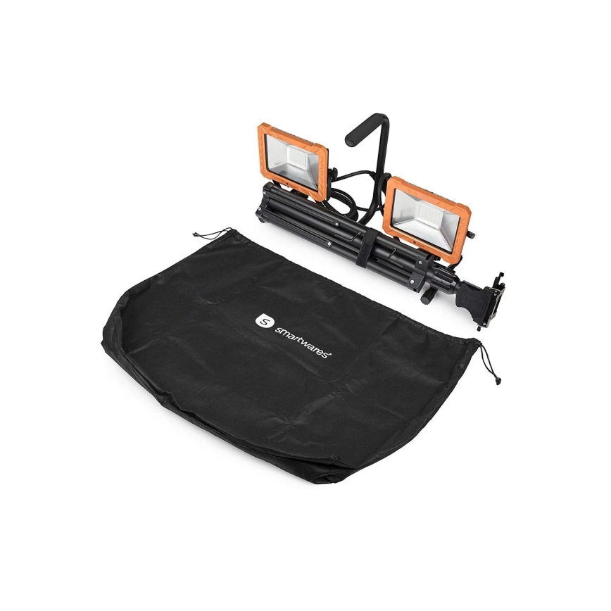 Світлодіодний прожектор зі штативом 2xLED/30W/230V 4000K IP65 помаранчевий/чорний