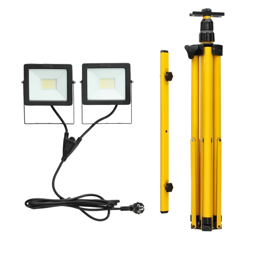 Світлодіодний прожектор зі стійкою 2xLED/30W/230V IP65
