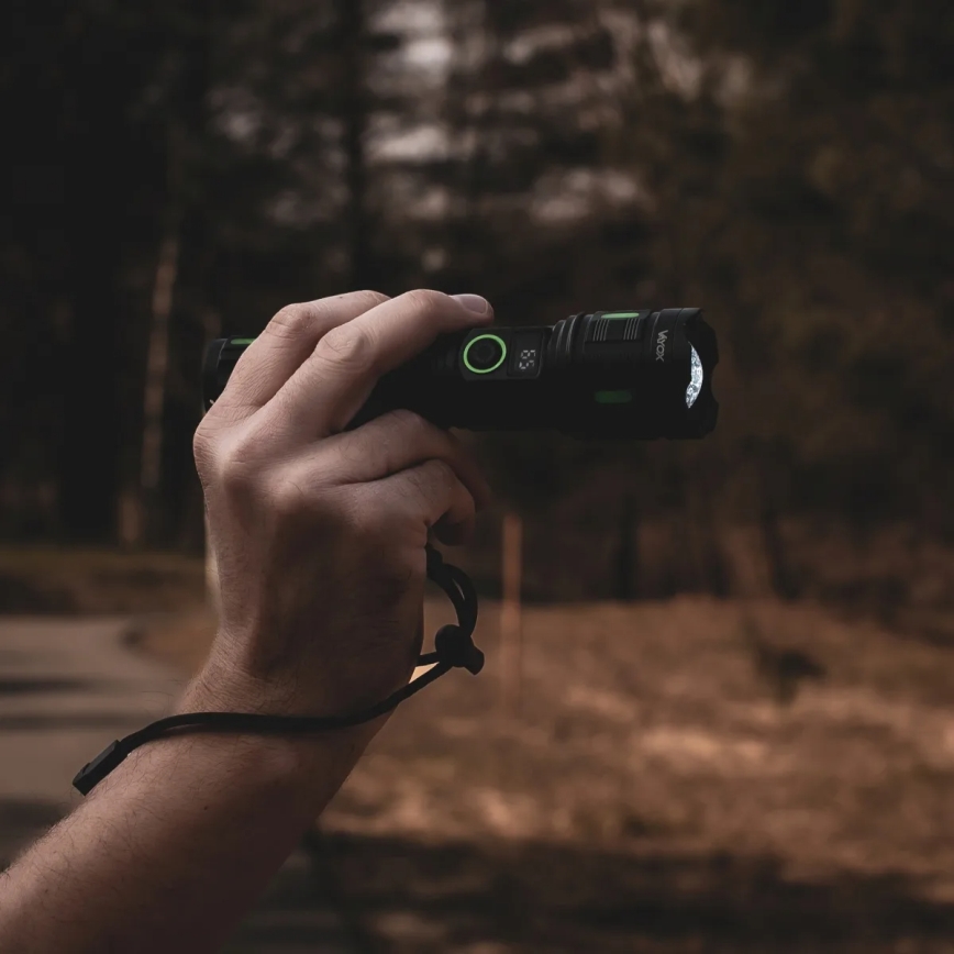 LED-регульований акумуляторний ліхтар з функцією павербанку 20W/5V IP44 1200 lm 5000 mAh