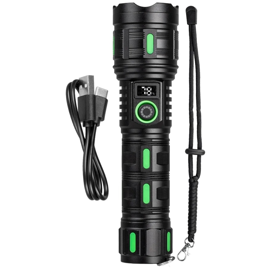 LED-регульований акумуляторний ліхтар з функцією павербанку 20W/5V IP44 1200 lm 5000 mAh