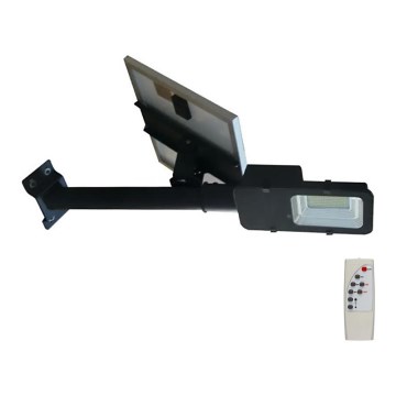 Світлодіодний регульований сонячний вуличний ліхтар LED/50W/6,4V 6000K IP65 50000 mAh + дистанційне керування