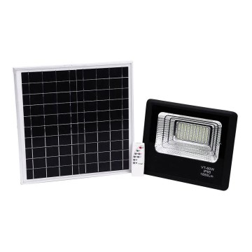 Світлодіодний регульований сонячний прожектор LED/20W/6,4V 4000K IP65 10000 мАг + дистанційне керування