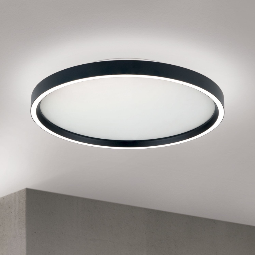 Світлодіодний регульований стельовий світильник MASCA LED/36W/230V 2700/3350/4000K діаметром 40 см чорний
