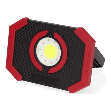 Світлодіодний регульований зарядний прожектор з павербанком LED/10W/3000 mAh IPX2