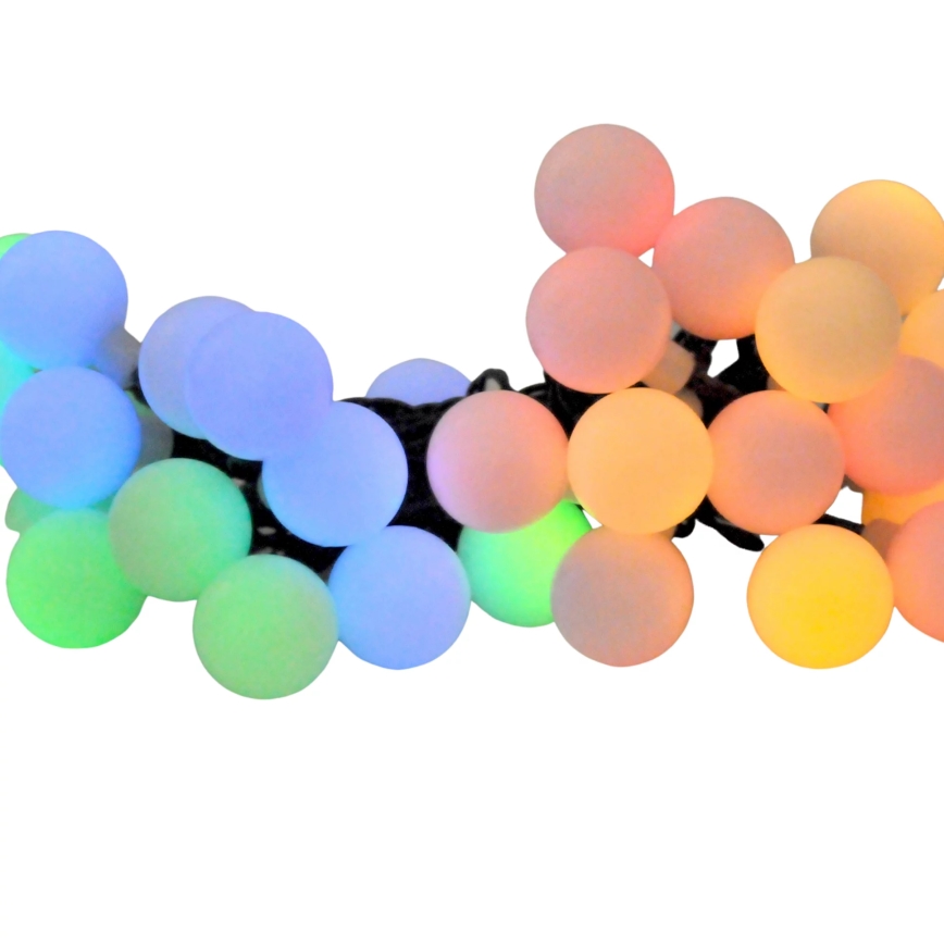 Світлодіодний RGB сонячний гірлянд PARTY 30xLED/1,2В 400 мАг 3,9 м IP44