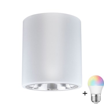 Світлодіодний RGBW Регульоване точкове світло JUPITER 1xE27/6,5W/230V 2700-6500K Wi-Fi діаметр 13 см біле