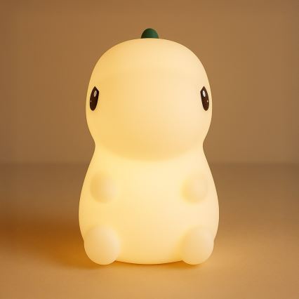 LED RGBW з регульованою яскравістю, перезаряджуваний сенсорний дитячий нічник DINO LED/1W/5V 1200 mAh