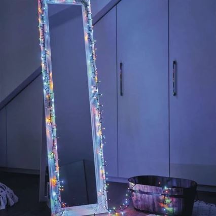 Світлодіодний зовнішній різдвяний гірлянд 150xLED/27,35м IP44 багатобарвний