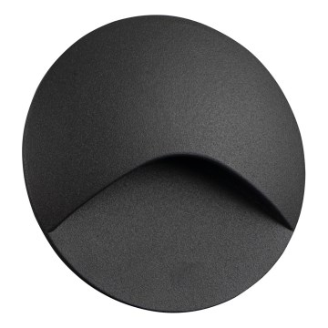 Світлодіодний сходовий світильник EXIN LED/2,5 Вт/230 В 3000 К IP65 антрацитовий круглий