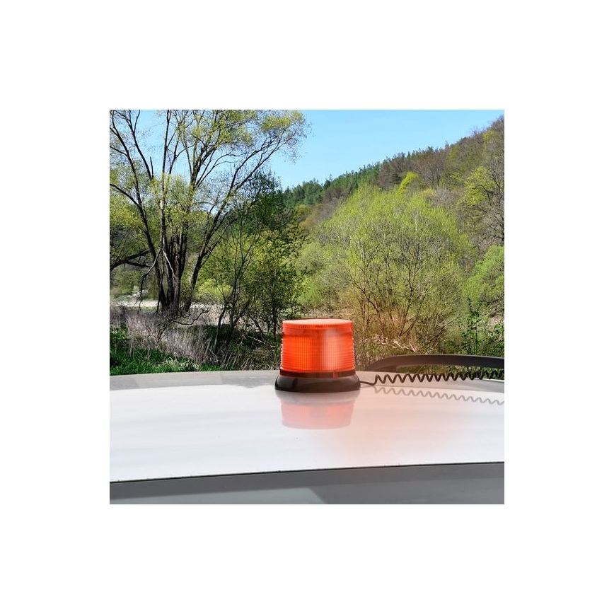 Світлодіодний сигнальний маяк на магніті LED/20W/12-24V помаранчевий