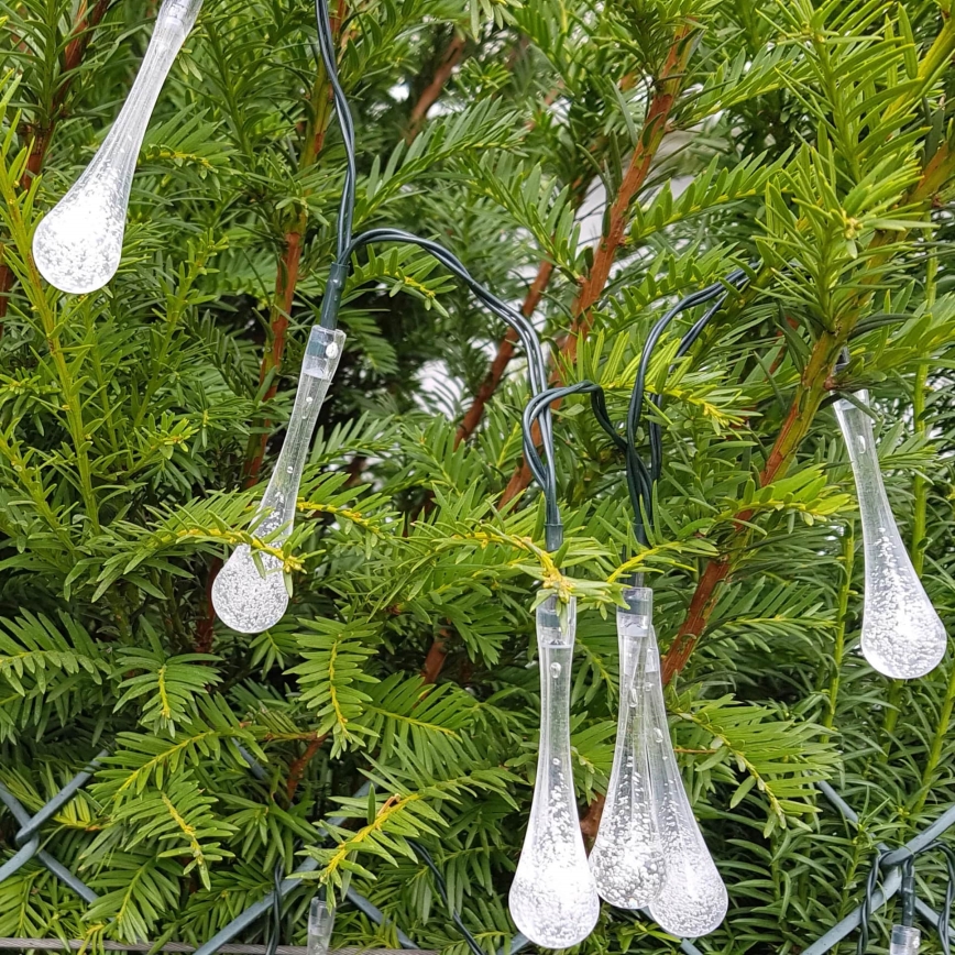 Світлодіодний сонячний ланцюг ICE 30xLED/1,2V 300 mAh IP44