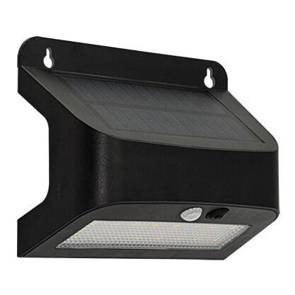 Світлодіодний сонячний настінний світильник з датчиком SOLTO LED/6W/3,7V 4000K IP54 2400 mAh чорний