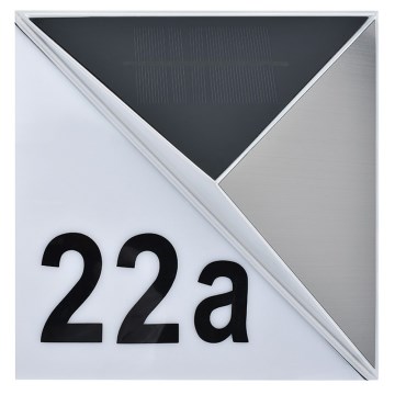 Світлодіодний сонячний номер будинку LED/3x0,1W/2,4V 1200 mAh IP44