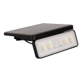 Світлодіодний сонячний прожектор із сенсором LED/8W/3,7V 2000 мАг IP54 чорний