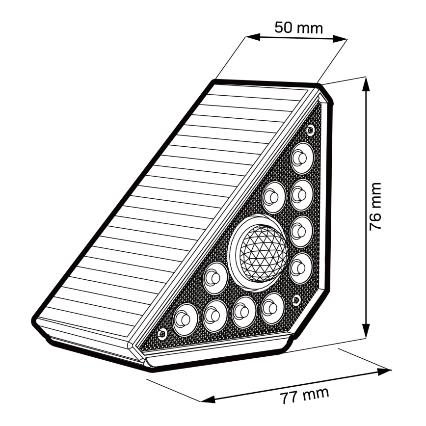 Світлодіодний сонячний світильник з датчиком ARI LED/4,5W/3,7V 600 mAh IP44 білий