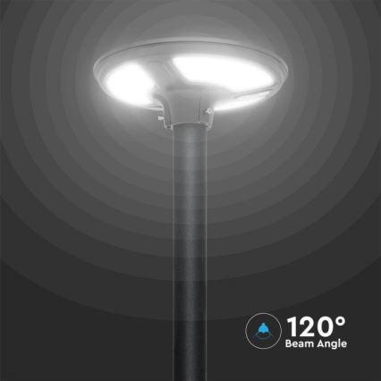 Світлодіодний сонячний вуличний ліхтар із сенсором LED/10W/3,2V IP65 4000K 15000 mAh + дистанційне керування
