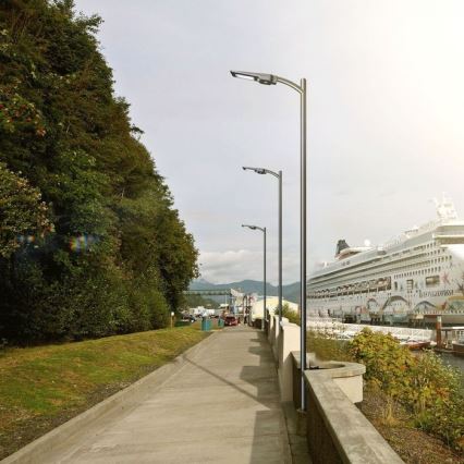 Світлодіодний сонячний вуличний ліхтар із сенсором LED/40W/9,6V IP65 4000K + дистанційне керування