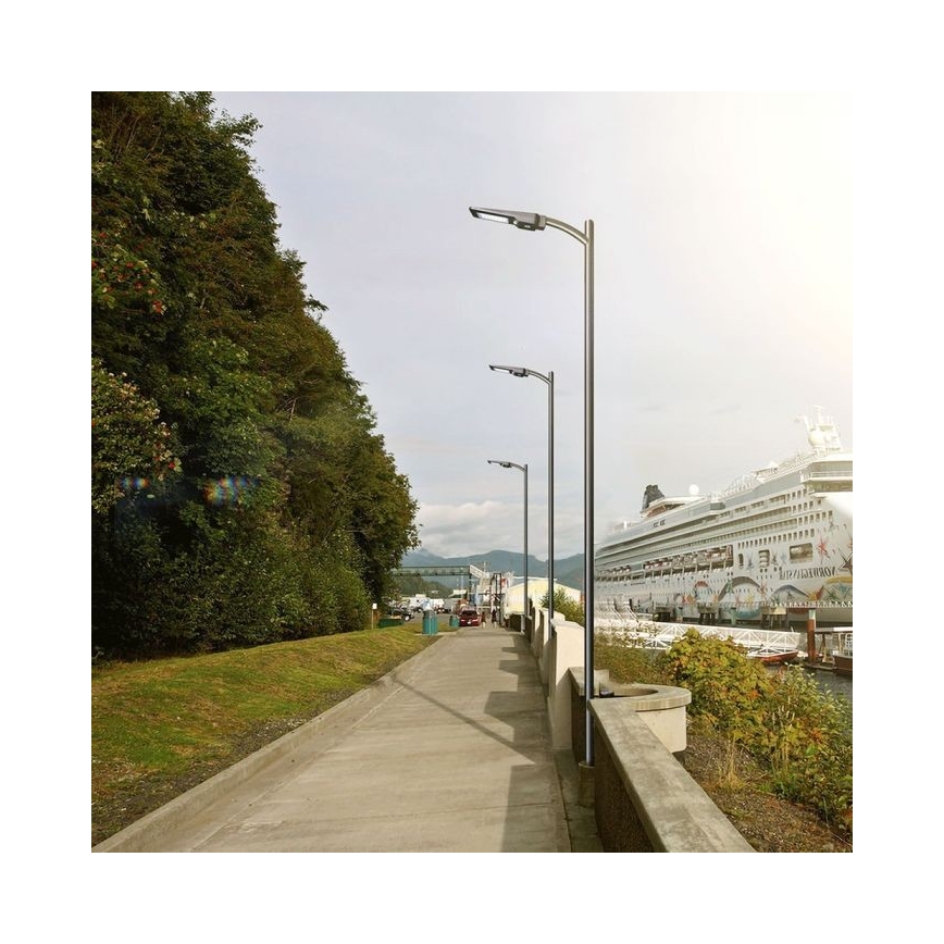 Світлодіодний сонячний вуличний ліхтар із сенсором LED/40W/9,6V IP65 4000K + дистанційне керування