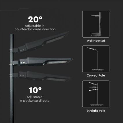 Світлодіодний сонячний вуличний ліхтар із сенсором LED/40W/9,6V IP65 4000K + дистанційне керування