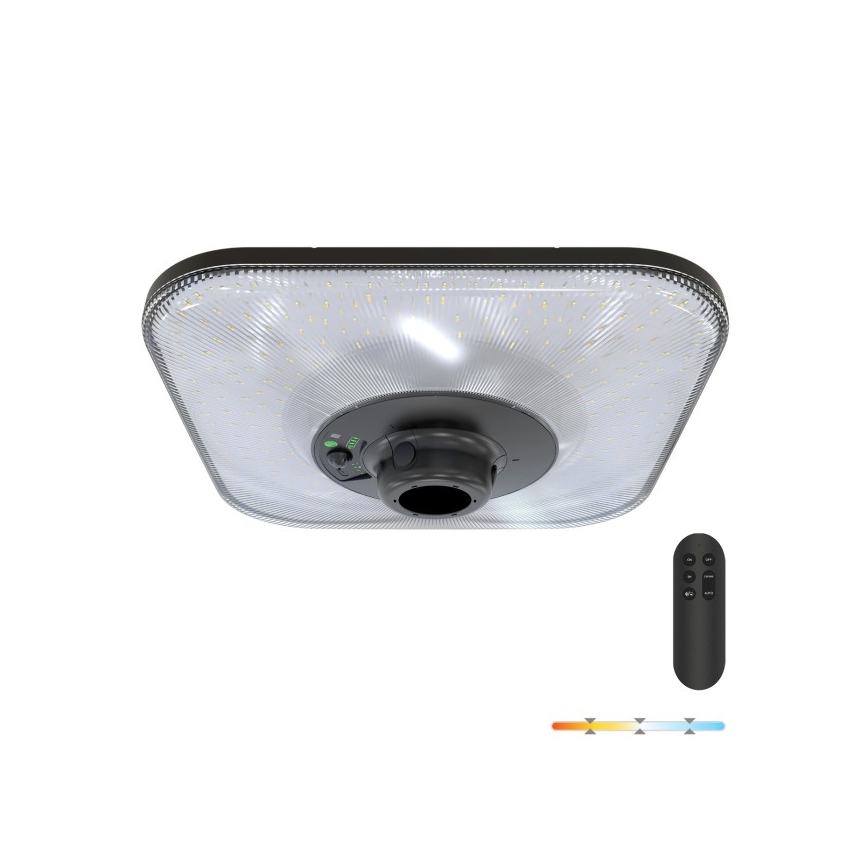 LED сонячний вуличний світильник з датчиком руху SOLSUMI LED/25W/3,2V 3000/4000/6500K IP54 24000 mAh + пульт дистанційного керування