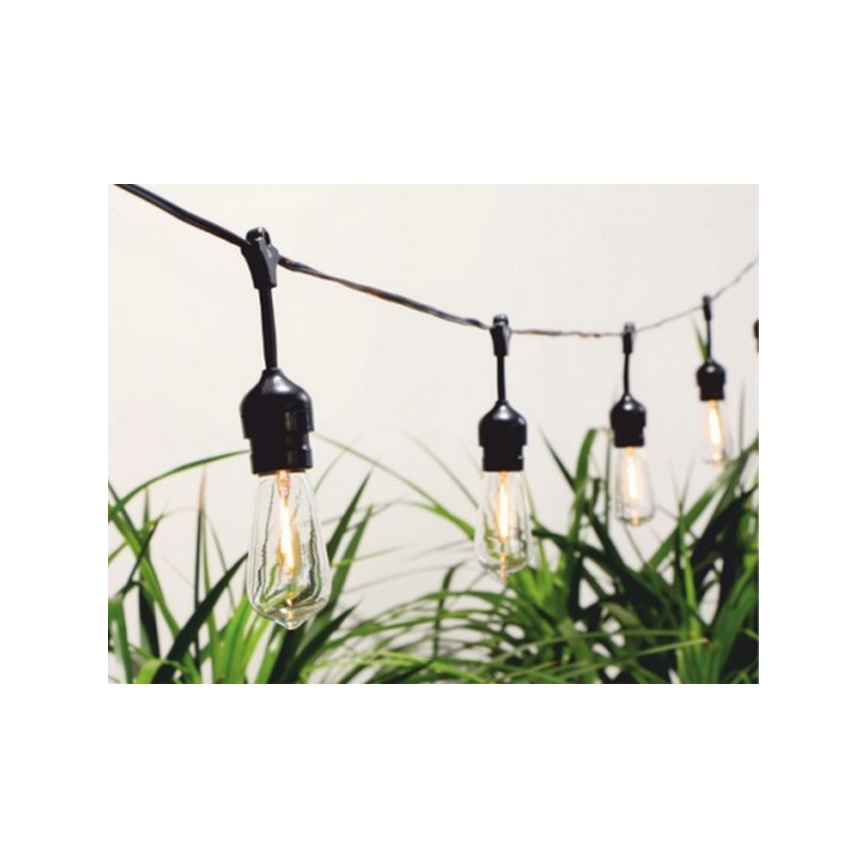 Світлодіодний сонячний гірлянд 10xLED/1,2В 600 мАг 5,94м IP44 тепле біле світло