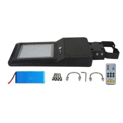 Світлодіодний сонячний вуличний ліхтар із сенсором LED/40W/9,6V IP65 4000K + дистанційне керування