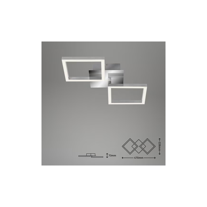 Світлодіодний стельовий світильник 10 Вт/230 В 3000 К матовий хром