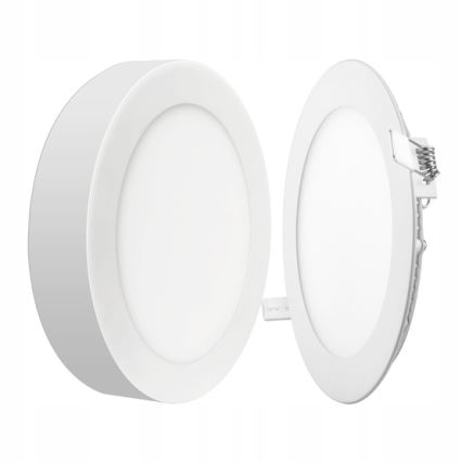 Світлодіодний стельовий світильник 2в1 LED/18W/230V 4500K діаметр 22,6 cm білий