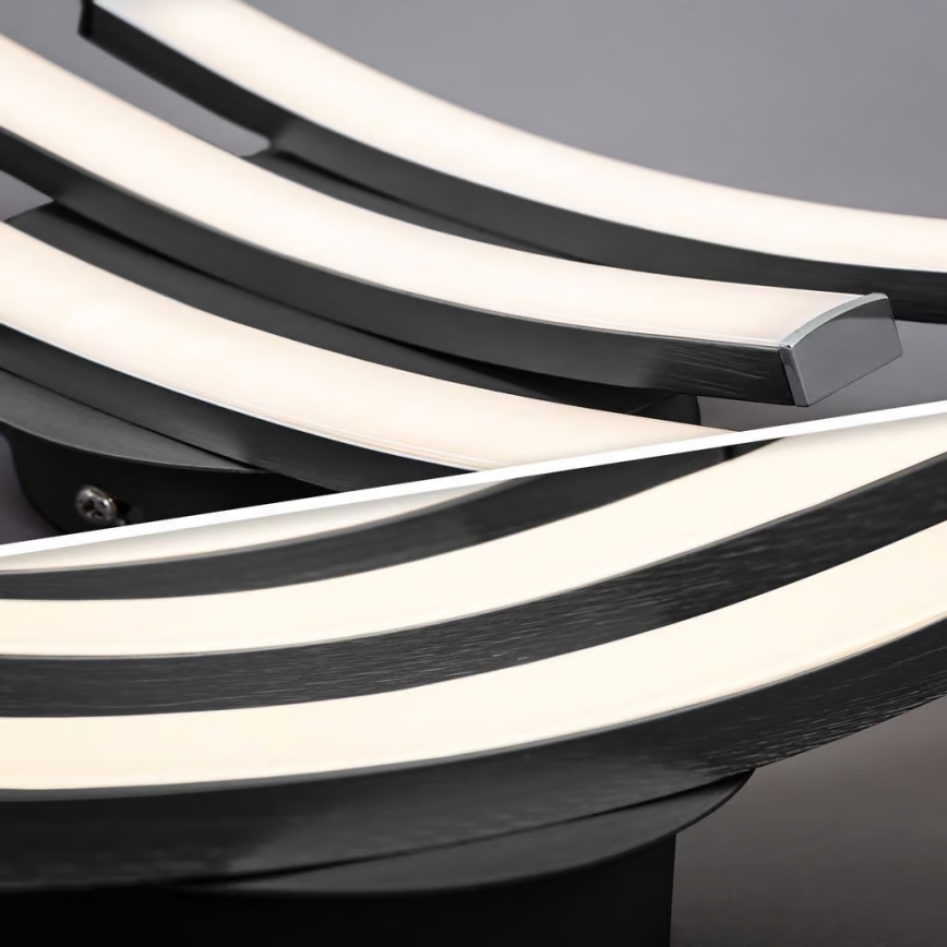 Світлодіодний стельовий світильник 3xLED/6 Вт/230 В 2700 К чорний