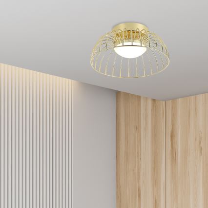 Світлодіодний стельовий світильник BETSY LED/12W/230V, діаметр 25 см, золотий