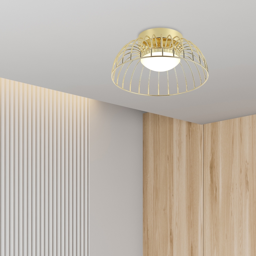 Світлодіодний стельовий світильник BETSY LED/12W/230V, діаметр 25 см, золотий