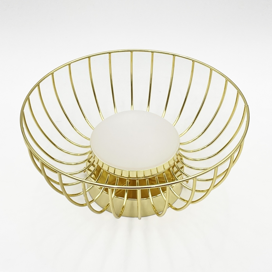 Світлодіодний стельовий світильник BETSY LED/12W/230V, діаметр 25 см, золотий