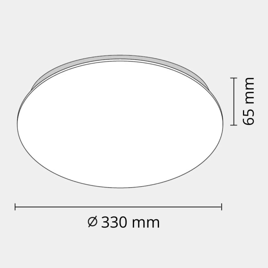 Світлодіодний стельовий світильник для ванної кімнати ADAR LED/12W/230V IP44 4000K
