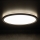Світлодіодний стельовий світильник для ванної кімнати AZPO LED/11,8W/230V діаметр 22,5 см IP54 чорний