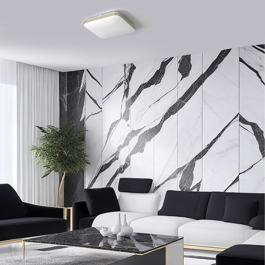 Світлодіодний стельовий світильник для ванної кімнати DABAR LED/17W/230V 4000K 33x33 см IP44