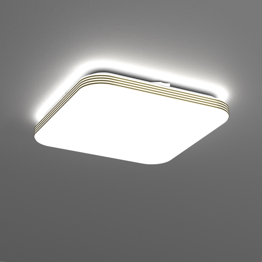 Світлодіодний стельовий світильник для ванної кімнати DABAR LED/17W/230V 4000K 33x33 см IP44