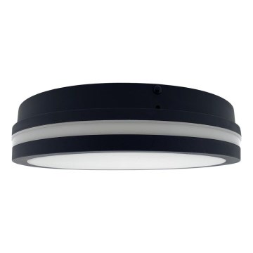 Світлодіодний стельовий світильник для ванної кімнати ELLÉ LED/24W/230V 3000/4000/6500K діаметр 26 cm IP54 антрацит