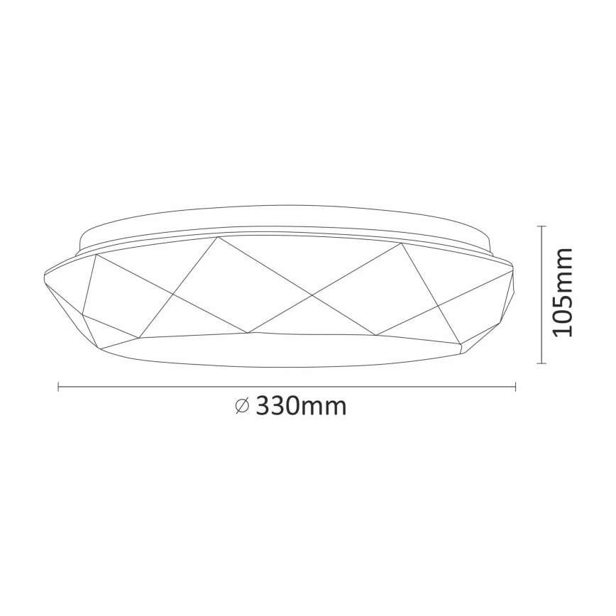 Світлодіодний стельовий світильник для ванної кімнати GALAXY LED/17W/230V IP44