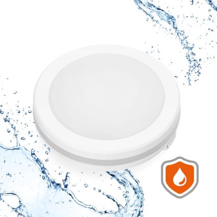 Світлодіодний стельовий світильник для ванної кімнати LED/12W/230V 3000/4000/6500K IP65 діаметр 20 см білий