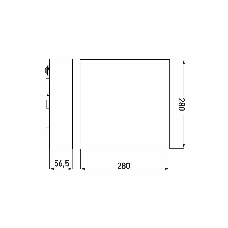 Світлодіодний стельовий світильник для ванної кімнати LED/18W/230V 3000/4000/6000K 28x28 см IP44